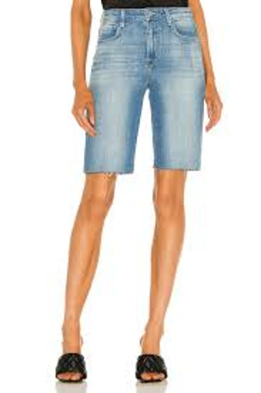 L'Agence Taylor High Rise Jean Shorts 25 NWT Bermuda Longline Preppy Jort
